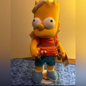 BART Simpson 13.5” plush Angel with Wings and Halo - NWT